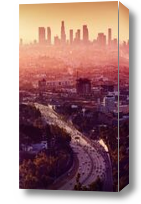 Картина Кровавая дымка над мегаполисом